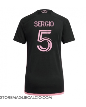 Inter Miami Sergio Busquets #5 Maglia Gara Trasferta Repliche 2024-25 Donna